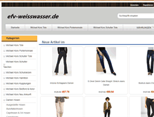 Tablet Screenshot of efv-weisswasser.de